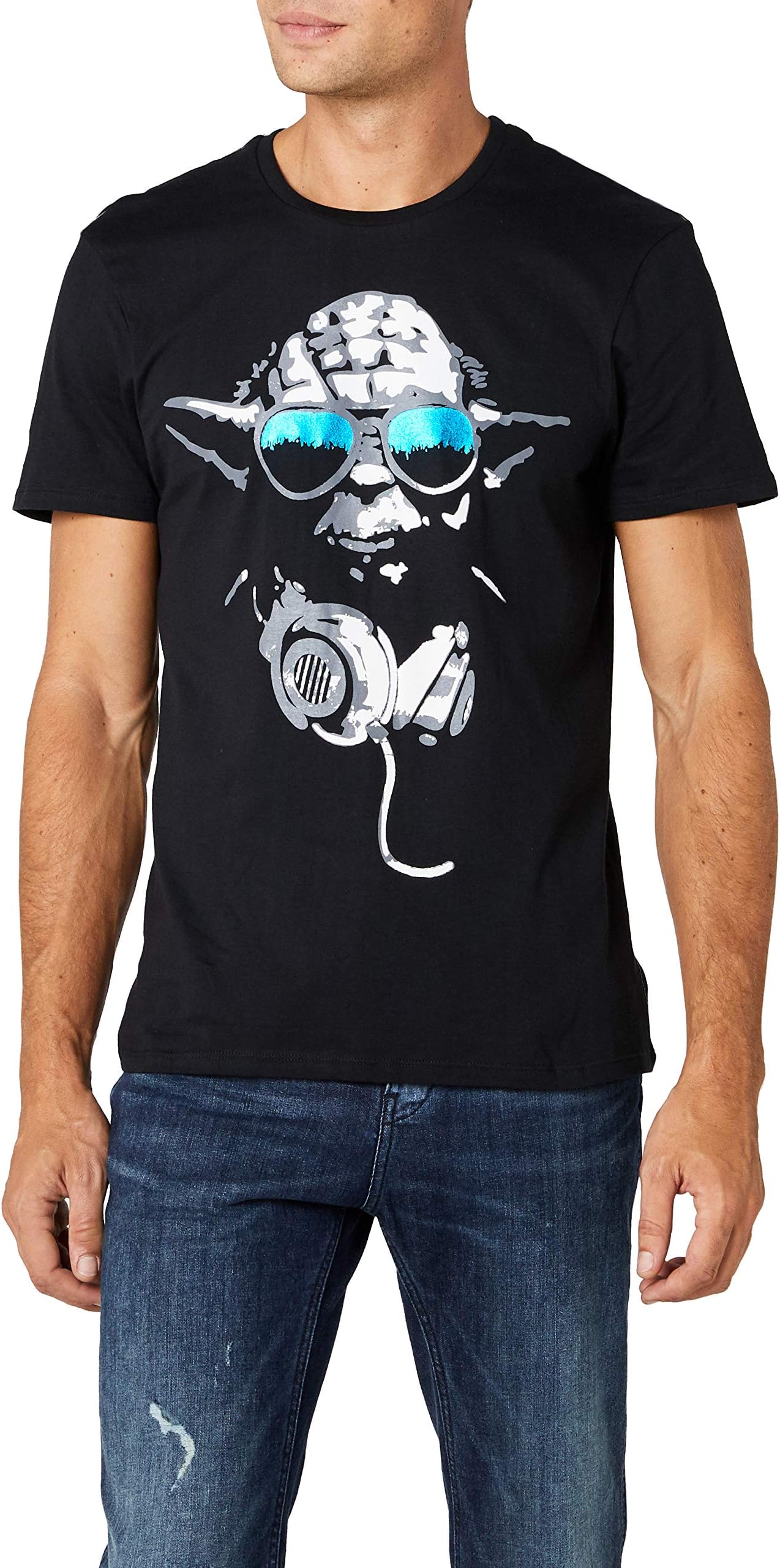 Star Wars Men's Dj Yoda Cool T-Shirt