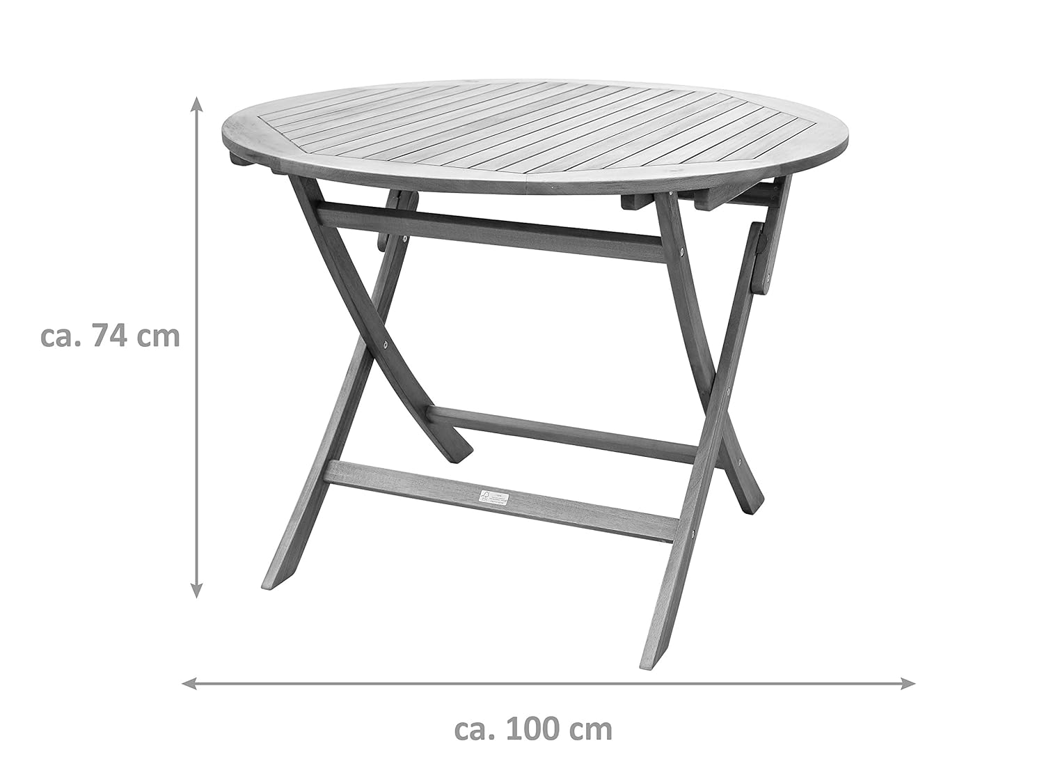 Rund Fsc 100 Zertifiziert Xxs Akazie Holz Gartentisch Mit Schirmloch 90 Cm Rund Hochwertiges Massives Akazienholz Fur Garten Sidra Hospital