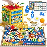 Yohome Alphabet Mystery Box, Sorting Toys for Toddlers, 26PCS Letters Sorting Matching Game with Sensory Play Box, Preschool Educational Learning Toy Matching Playset Sensory Toys for Boys and Girls
