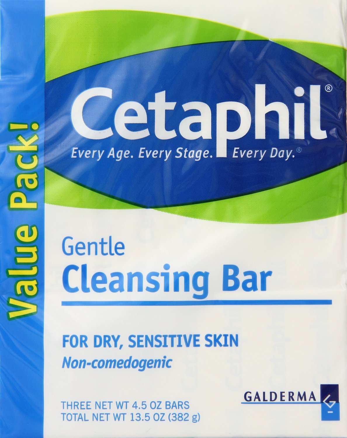 Cetaphil Gentle Cleansing Bar, 4.5 Ounce (3 Count) : Bath Soaps : Beauty