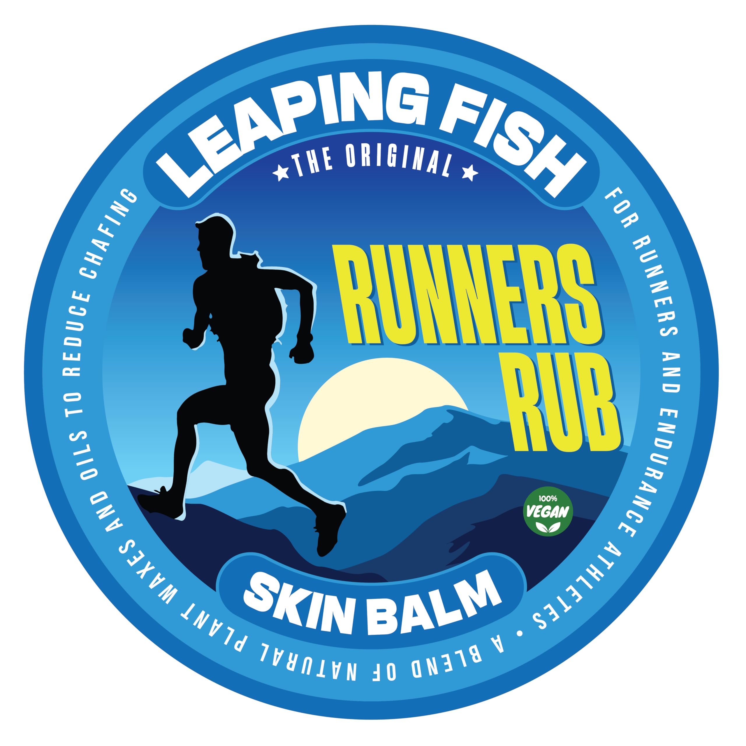 Leaping Fish Runners Rub 60g Tin, silver