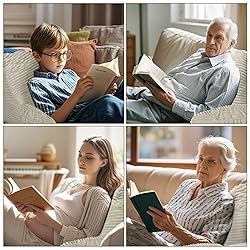 ABROLOY Reading Pillow for Adult, Bed Reading