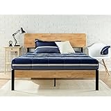 Zinus Tuscan Metal & Wood Platform Bed with Wood Slat Support, Queen