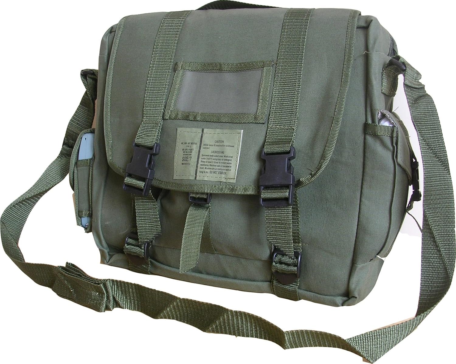 Zip Zap Zooom Mens Army Retro Combat Cargo Canvas Travel Shoulder Bag Messenger A4 Satchel