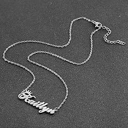 Custom Silver Name Necklace Personalized for
