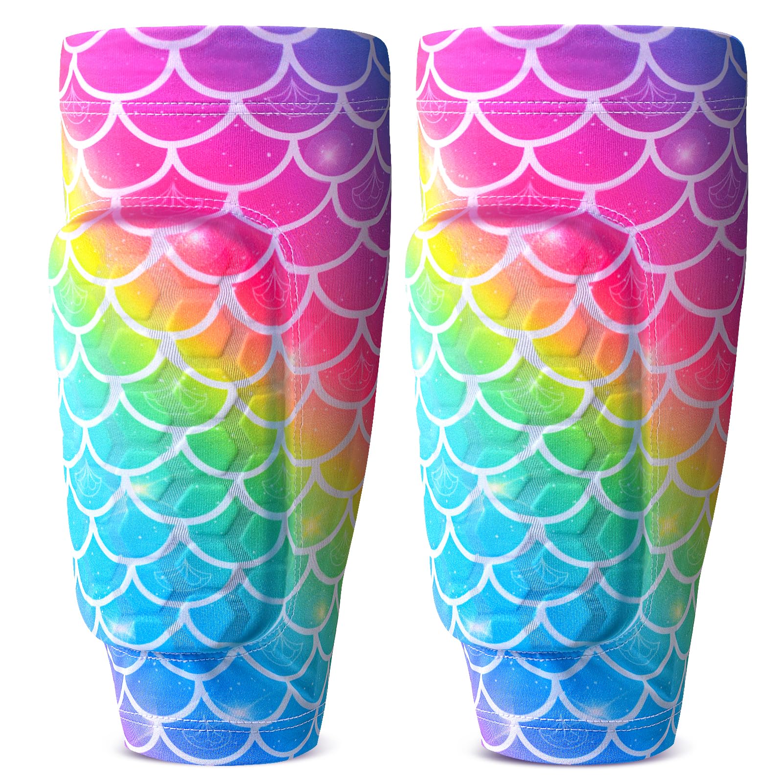 Photo 1 of Ausletie Shin Guards Soccer Kids Girls, Shin Pads Shin Guard Protection Girls Toddler, Calf Compression Sleeve with Honeycomb Pads for Kids 3-9 Years Old Toddlers