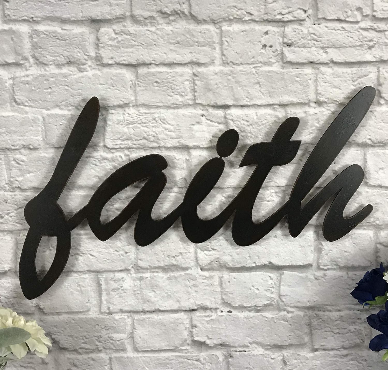 faith sign Metal Wall Art home decor