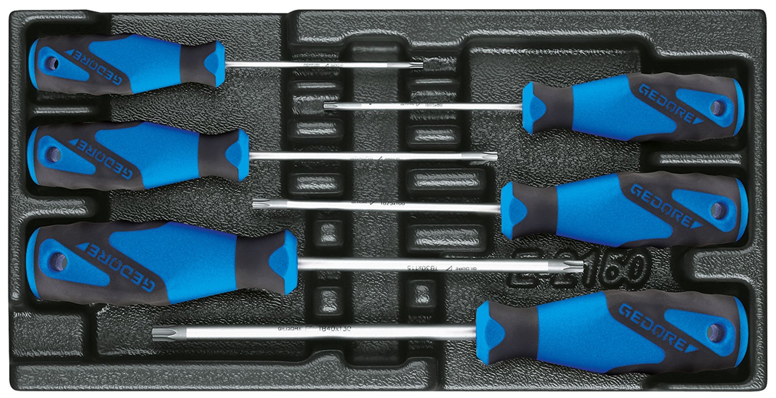 GEDORE Screwdriver Set in 1/3 ES Module, 1 Piece, 1500 ES-2163 TXB