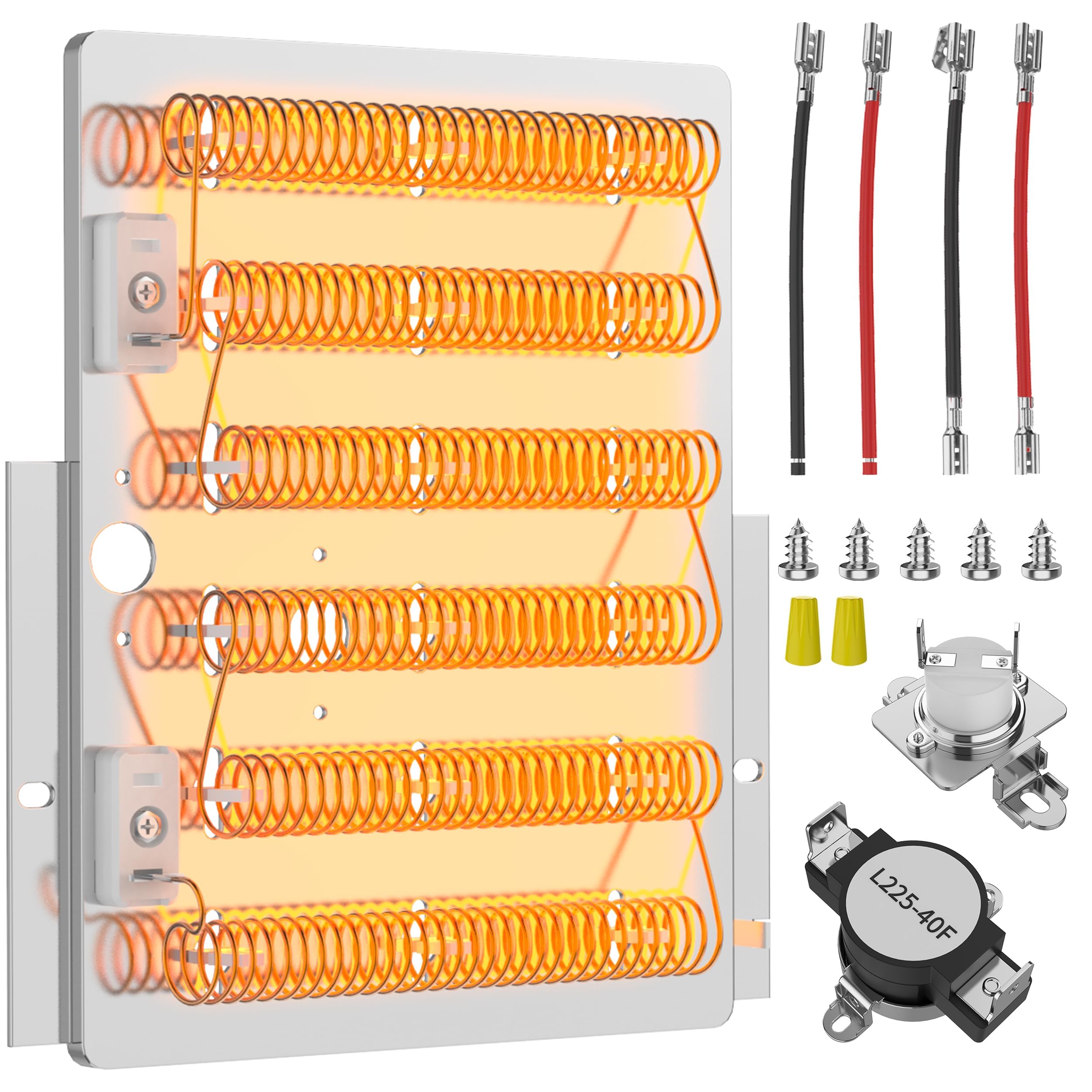 Photo 1 of Upgraded Dryer Heating Element Kit for Speed Queen Amana Dryer Parts Replaces 503978 964p3 510329 61928 Heating Element, for Maytag Speed Queen Dryer Parts ADE3SRGS173TW01 ADE3LRGS171TW01