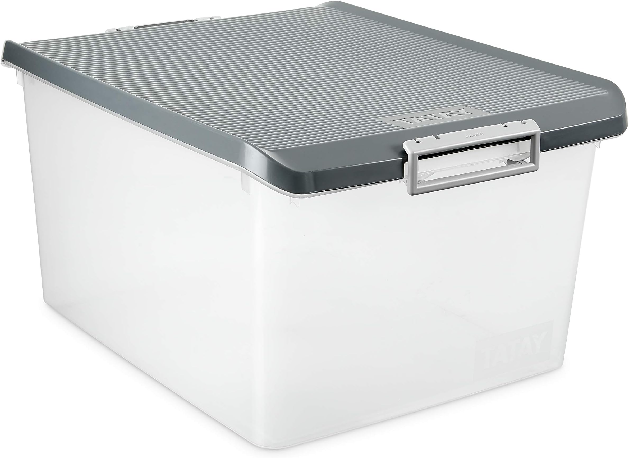 TATAYStorage Box, 35 L, Polypropylene, Grey, One Size