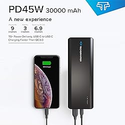 TECHSMARTER 30000mAh 45W Power Delivery USB C PD