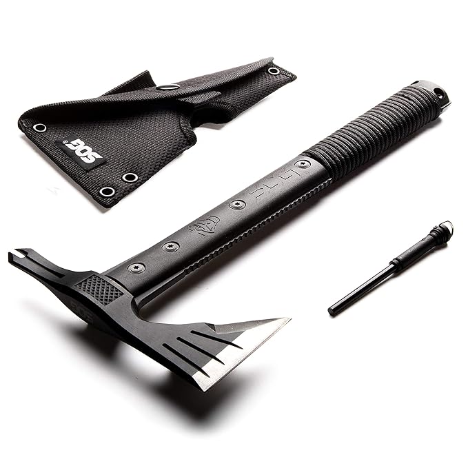 SOG Outdoor Survival Hatchet and Tactical Tomahawk Survival Hawk Camping Axe and Emergency