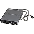 StarTech.com 3.5in Front Bay 22-in-1 USB 2.0 Internal Multi Media Memory Card Reader with Simultaneous Access - CF/SD/MMC/MS/xD - Black , TAA (35FCREADBK3)