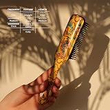 Denman D3 Original Curl Definer & Styler 7 Row Detangling Brush Tiger view 6