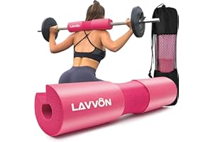 Squat Pad - Foam Barbell Pad for Squats Cushion, Lunges & Bar Padding for Hip Thrusts - Standard Olympic Weight Bar Pad - Pro