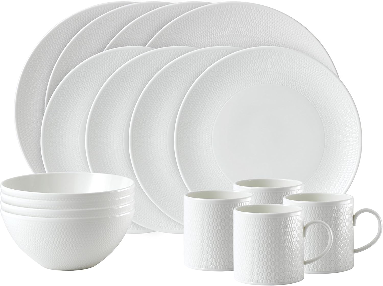Wedgwood 40023857 Gio 16Piece Set, White Kitchen