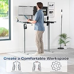 VIVO Electric 55 x 28 in Standing Desk, Memory
