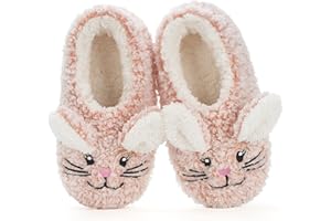 The Metluks Cute Animal House Slippers, Warm Fuzzy Slipper Socks with Grippers Non Slip, Cozy Funny Gifts