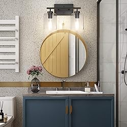 Aipsun 2 Lights Black Vanity Light Fixtures Over