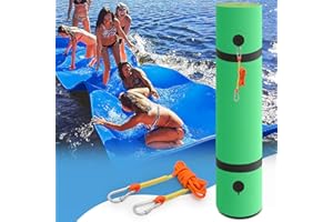 MADOG SPORT EQUIPMENT MADOG Outdoor Floating Water Mat for Adult, 12 ft/18 ft Giant Pool Floats for Swimming Pool, Lake and Ocean, 3 Layer Tear Resistant XPE Foam Swim Float Island Pad