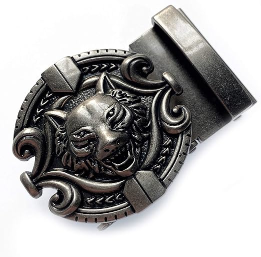 40mm Western Belt Buckle only for Ratchet Belt strap 1 3/8, Automatic Slide Click Buckle Amazon