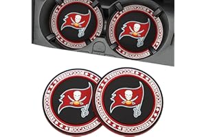 GATOJOJO Fit for Buccaneers Coasters Car Cup Holder for car Accessories Decor. (AYM-BD-HD)