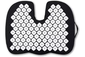 Kanjo FSA HSA Eligible Acupressure Seat Cushion | Memory Foam Coccyx Seat Cushion | Helps Relieve Spinal, Hip & Tailbone Pain | Acupressure Cushion for Desk Chair