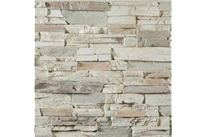 AZ Faux High-Density Polyurethane Faux Stone Wall Covering Panels for Interior and Exterior Decor | Stacked Stone Siding Panel | Sedona | 8" L x 8" H | Sample Size | Shore Stone