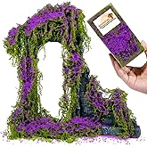 Warmtree Realistic Miniature Vines Simulation Vine Miniature Plants for DIY Mini Model Railway Fairy Garden Architecture Diorama Supplies Scenery Landscape Layout (Purple)