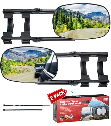 Amazon.com: CIPA 11950 Clip-On Towing Mirror,Black & Silver, 15.75