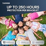 TANNESS Mosquito Repellent Bracelet 12 Pack Deet-Free 250 Hours Waterproof view 3