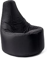 MaxiBean Black Bean Bag Chair - Weather Resistant Gaming & Lounge Chair view 1