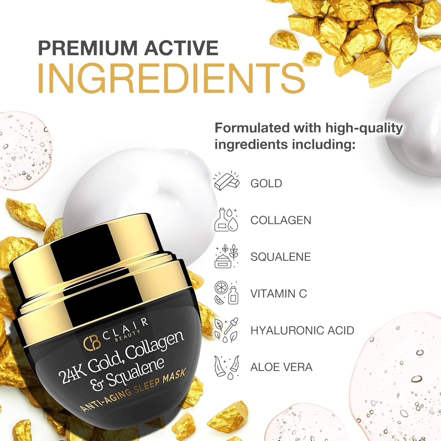 24k gold collagen & squalane eye serum