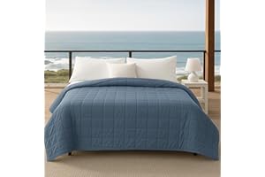 HOMESMART PRODUCTS HomeSmart Cooling Weighted Blanket Queen Size 40 lbs, Designed with Hi-Tek Stay Cool Fabric On Both Sides of The Blanket, Machine Washable, Perfect for Couples