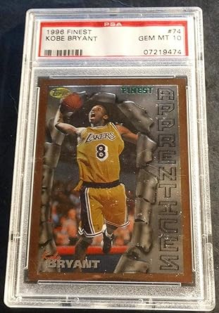 kobe bryant topps finest rookie card