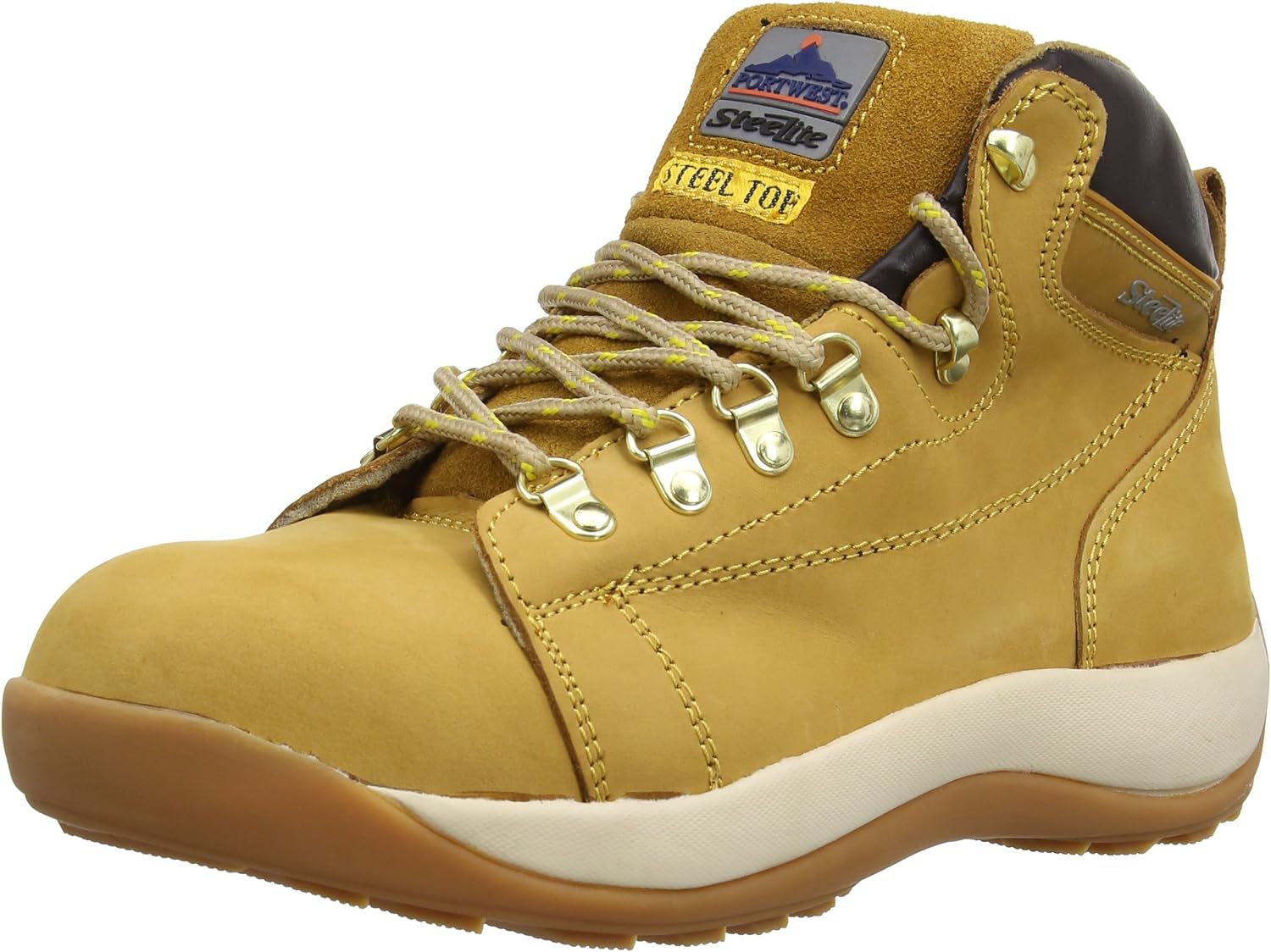 Portwest Mid Cut Nubuck Boot/UK, Honey, 5 UK