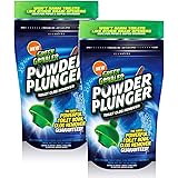 POWDER PLUNGER Toilet Bowl Clog Remover | Toilet Clog Eliminator | Toilet Plunger - 2 Pack