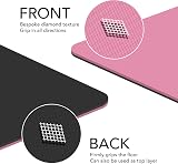 Karma Fitness Large Exercise Mat 183x80x10mm Pink with Carry Straps view 4