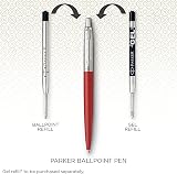 Parker Jotter Ballpoint Pen Bond Street Black Chrome Trim Medium Blue Ink Gift view 8