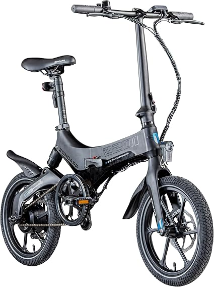 zundapp z201 16 zoll klapprad e bike pedelec faltrad elektrofaltrad elektrofahrrad stvzo schwarz amazon de sport freizeit