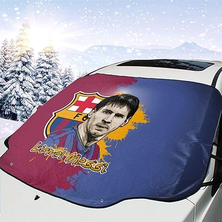 Amazon Co Jp 店長オススメリオネル メッシ 3 1 フロントガラス雪カバー カーフロントカバー 車サンシェード 防水 雪対策 凍結防止カバーほとんどの車 車用サンシェード 軽自動車 Crv車 普通車に適用 147 118cm 四季適用 車 バイク