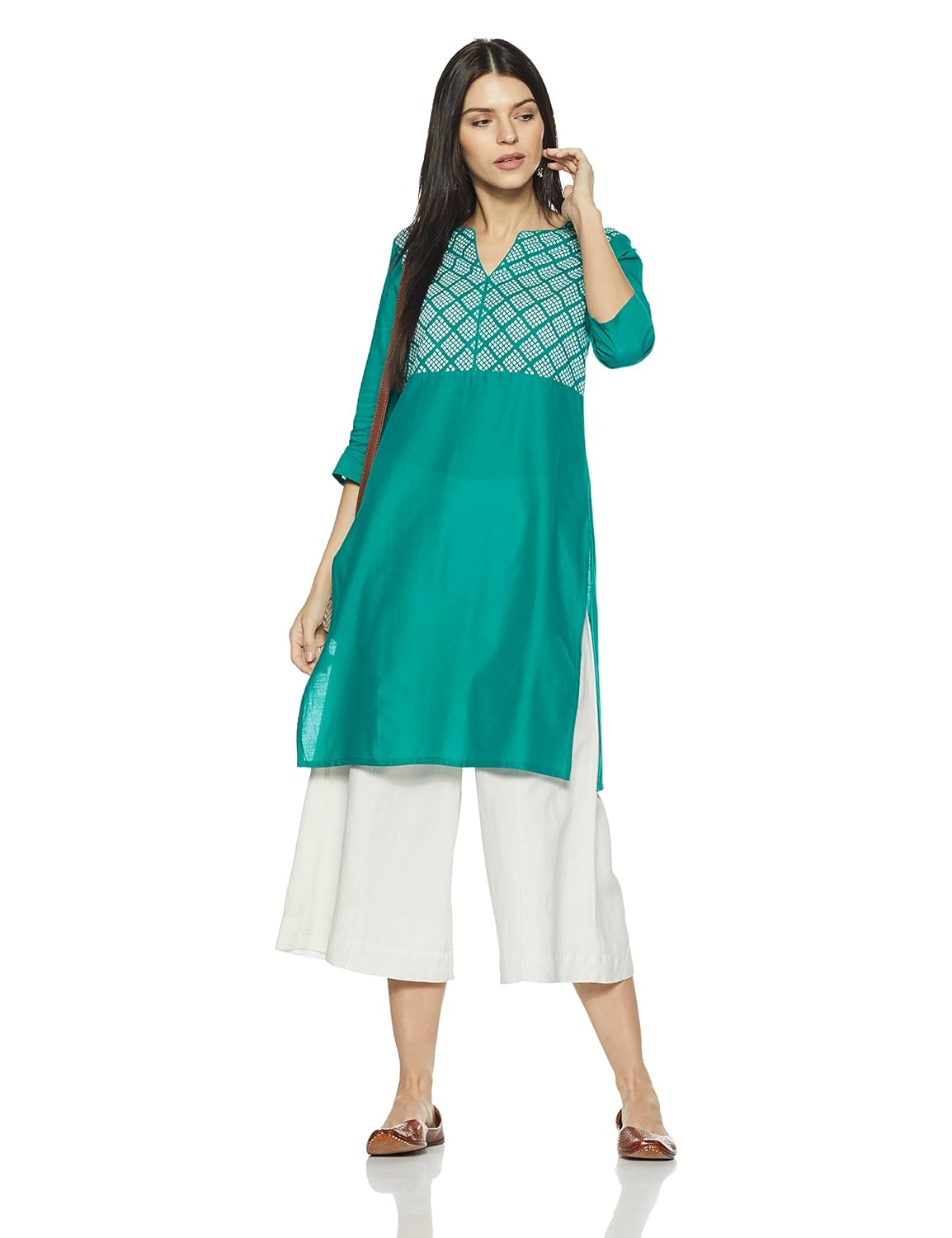 amazon brand- myx women's straight kurta