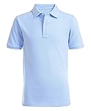 Nautica Boys' School Uniform Short Sleeve Pique
