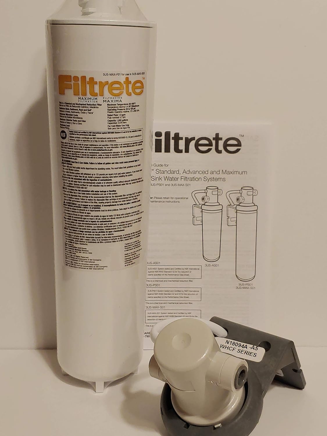 Filtrete 3US-MAX-F01 Maximum Under Sink Water Filtration Filter - - 