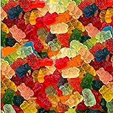 Gummy Bears, Assorted Fruit Flavors, Chewy Candy, 1 Lb Bag | Tropical Fruit &amp; Berry Flavors, Candy for Goodie Bags