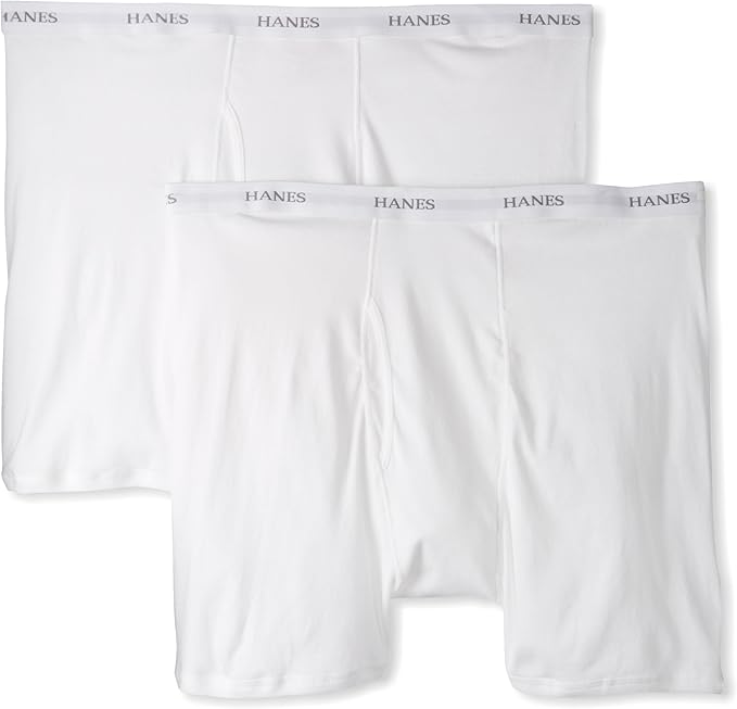 hanes white boxer shorts