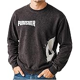 Marvel Avengers Mens Sweatshirt - The Amazing Spiderman Punisher Deadpool Fleece Crewneck Pullover Graphic Sweatshirt for Men