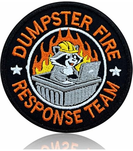 Amazon.com: Zolawe Dumpster Fire Response Team Hook and Loop Patch