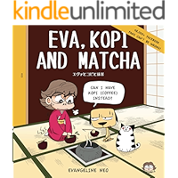 Eva, Kopi and Matcha book cover Eva, Kopi and Matcha book cover