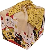 Japanese wrapping cloth FUROSHIKI MANEKI-NEKO HAPPY